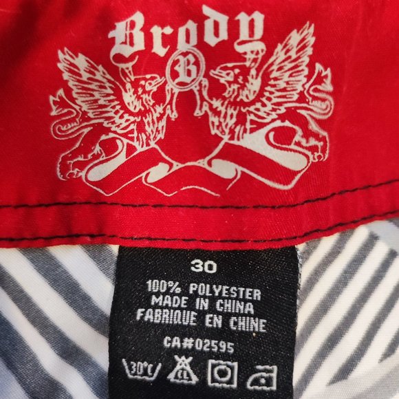 Brody board short grey black white men's size 30 - Picture 7 of 7